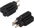 (2PACK) Nema 15 Amp to 20 Amp Plug Adapter ETL Listed NEMA 5-15P to 5-15/20R (Comb 20Amp T Blade) 15 Amp Household Plug to 20 Amp T-Blade AC Power...