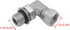 (2-PACK) 6901-04-04-NWO Hydraulic Hose Adapter Fitting 1/4"Male Adjustable Nut O-Ring Boss(7/16"-20UNF)×1/4"Female Swivel(1/4"-18NPSM)90° Elbow SA...
