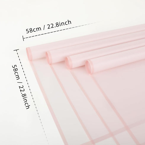 20 Sheet Flower Wrapping Paper - Waterproof Floral Bouquet Wrapping Paper, Florist Supplies Packaging Paper for Wedding Birthday Gift DIY (Pink)...