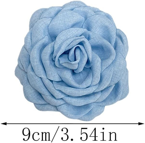 Dainty Fabric Peony Flower Brooches Pin Delicate Camellia Flower Brooch Classic for Women Wedding Party Dance Banquet Elegant Lapel Pins Dress Sui...