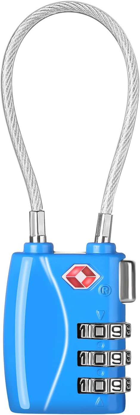 ZHEGE Luggage Lock, TSA Locks for Travel, Gym, School, Suitcases, Baggage, Small Cabinets...