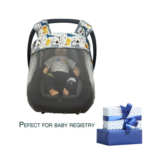 Mosquito Net for Baby CarSeat –Car seat net for newborn carrier –Breathable mesh net for Infant Car Seats, Stroller and Bassinets, Carrier, Elasti...
