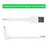 LEFXMOPHY 30ft Power Cord for WYZE Cam Pan V3 90 Degree L-Shape Connector Micro USB Right Angle Extension Charging Cable Long Flat White Extender....