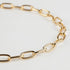 16.4 Feet Aluminum Oval Light Gold Chains for Jewelry Making Unwelded Paperclip Link Cable Chain Roll Necklace Chains Bulk with Lobster Clasps and...