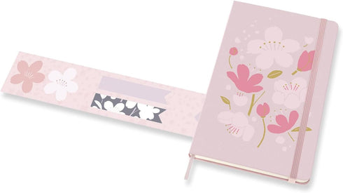Moleskine Limited Edition Sakura Notebook, Hard Cover, Large (5" x 8.25"), Ruled/Lined, Graphic 1, 240 Pages...