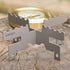 Lixada Mini Lightweight Titanium Stove ALC-ohol Stove Support Bracket Cross Stand Cross Stand Rack for Outdoor Camping Backpacking Hiking etc...