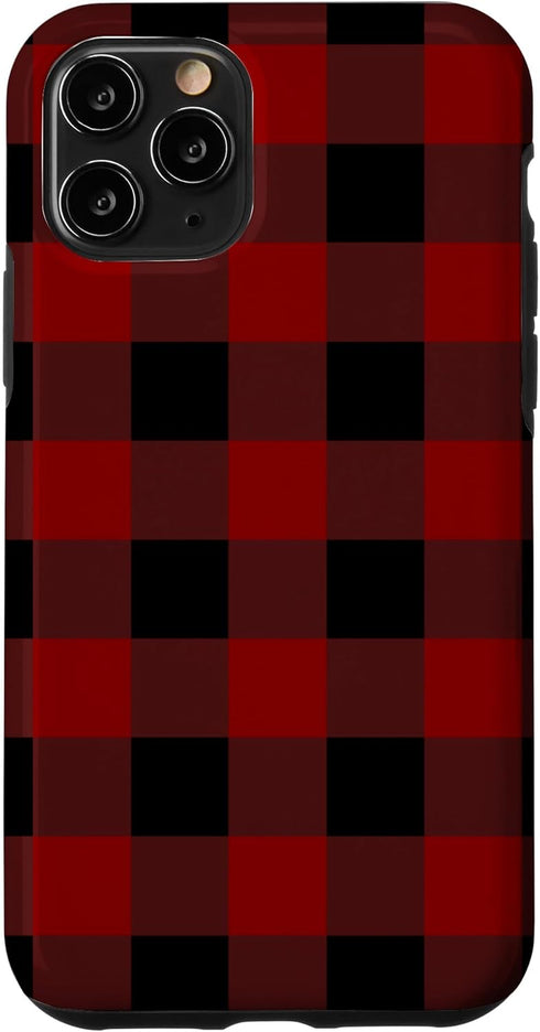 iPhone 11 Pro Buffalo Plaid Check Tartan Pattern Lumberjack Flannel Case...