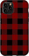 iPhone 11 Pro Buffalo Plaid Check Tartan Pattern Lumberjack Flannel Case...