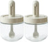 Glass Spice Jars with Spoon - 10oz Empty Spice Bottles Containers, Condiment Pot with Retractable Spoon for Kitchen to Storage Salt,Paprika,Sugar ...