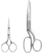 JARVISTAR 8” Premium Fabric Scissors, Sewing Scissors Heavy Duty and 4" Precision Small Pointed Embroidery Scissors, Sharp and Durable Tailor Scis...
