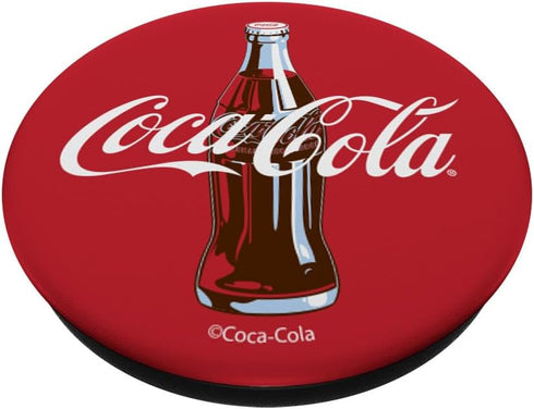 Coca-Cola Red Circle Retro Bottle Logo PopSockets Adhesive PopGrip...