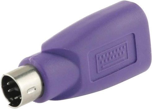 USB to PS2 Adapter 2PCS Purple USB Female to PS/2 Male Converter Adapter for Mouse and Keyboard...