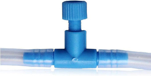 E-outstanding 5PCS T Shaped Control Valves Aquarium 2 Way Air Line Regulator Connector for Fish Tank Pump, 4mm...