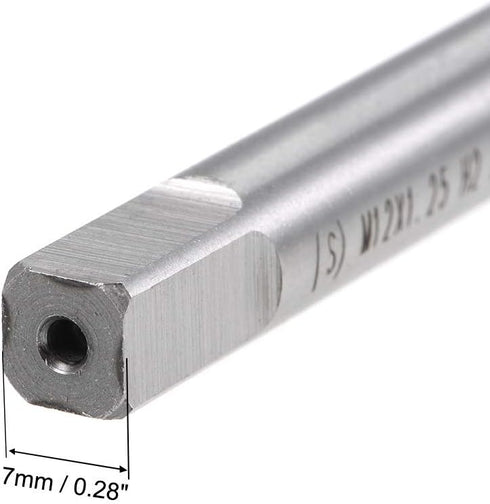 uxcell Metric Machine Tap Left Hand M12 Thread 1.25 Pitch H2 4 Flutes High Speed Steel Screw Thread Taps Tapping Tool...