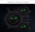 1167 Mens Top Brand Multi-Function 3-Movt Quartz Leather Wrist Watch...