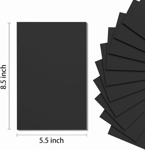 Do²ping Black Foam Sheets Crafts, 8.5x5.5 Inch Eva Craft Foam Paper for Crafts Project Classroom Scrapbook DIY Cosplay (Black-10 Sheets)...