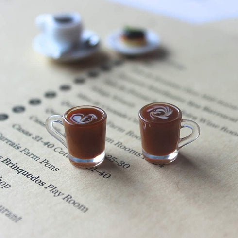 Miniature Coffee Cups Model Dollhouse Ornament Dollhouse Decoration Mini Decor Doll House Accessories Christmas Birthday Gifts for Boys Girls Wome...