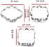 Wedding Cookie Cutter Set-7 Piece-3 Inches-Heart, Diamond Ring, Wedding Cake,Wedding Dress, Rectangle, Square and Oval Plaque Cookie Cutters Molds...