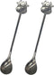 Maydahui 2PCS Cow Spoon 5.9inch 18/10(304) Stainless Steel Coffee Spoon Cartoon Animal Dessert Spoon Tableware Kitchen Tools for Sugar Tea Drink I...