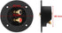 1 Pair 3-Inch Double Binding Round Gold Plate Push Spring Loaded Jacks Speaker Box Terminal Cup...