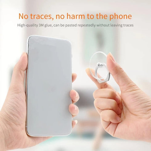 Cell Phone Ring Stand Holder,4 PCS Transparent Finger Ring Holder,360° Degree Rotation Kickstand Phone Ring Grips Compatible with Most Smartphones...