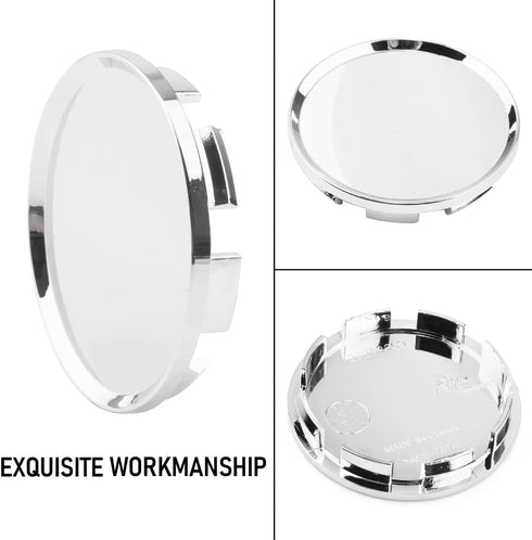 RTRHINOTUNING 63mm Wheel Center Caps for Dodge Dakota Ram 1500 Durango 4 Pack OD 63mm ID 57mm Hub Caps...
