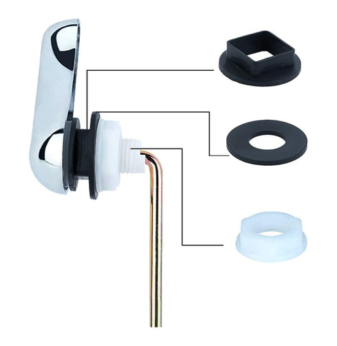 Toilet Tank Switch - Efficient Flush Lever, Handle, and Float Switch for Flawless Toilet Tank Operations Essential Toilet Tank Replacement Iron Fr...