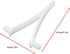 12pcs Pool Butterfly Clip V Clip Pool Attachment Clip for Skimmer Net Leaf Rake Brush Pool Supply Vacuum Head White Resin 5.3x4cm...