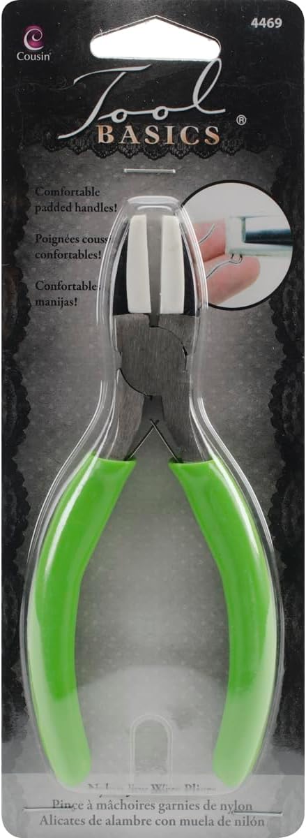 4469 Cousin Nylon Jaw Craft and Jewelry Pliers Green 5 1/2" 1...
