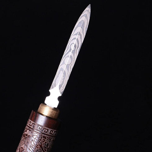 haowei 1Pcs Stainless Steel with Wooden Handle Puer Puerh Tea Knife Needle Ice Pick Tea Cake Pick Tool for Breaking Prying Brick for Kitchen Bars ...
