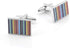 Rainbow Stripes Cufflinks for Men Rectangle Pair Men Cuff Links Classic Men Tuxedo Shirt Cufflink For Business Wedding Daily Shirts...