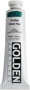 Heavy Body Acrylics by GOLDEN, Viridian Green Hue, 2 fl. oz. Tube, Professional Acrylic Paint, Semi-Transparent...