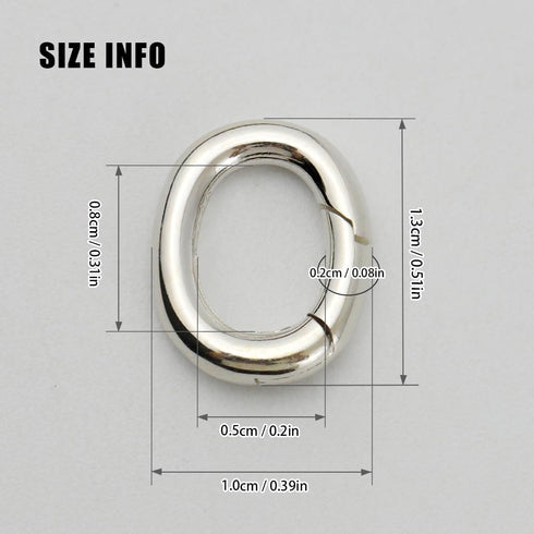 Clasp Necklace Bracelet Oval Spring Connector s925 Sterling Silver - Closures Claw for Jewelry Finding Repair Kit DIY Supplies...