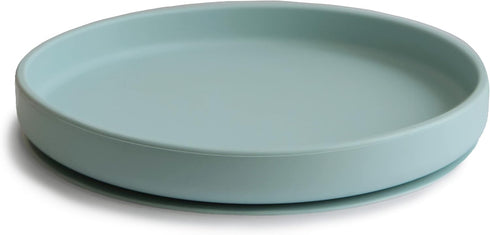 mushie Classic Silicone Suction Plate | BPA-Free Non-Slip Design (Cambridge Blue)...