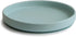 mushie Classic Silicone Suction Plate | BPA-Free Non-Slip Design (Cambridge Blue)...