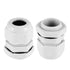 Fielect 4Pcs M20 Cable Gland Plastic Waterproof Cable Glands Joints Adjustable Connector White for 6-12mm Dia Cable...