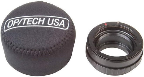 OP/TECH USA 7801032 Fold-Over Neoprene Lens Pouch – Durable Camera Lens Case with No-Lose Lid – 253 (Black)...