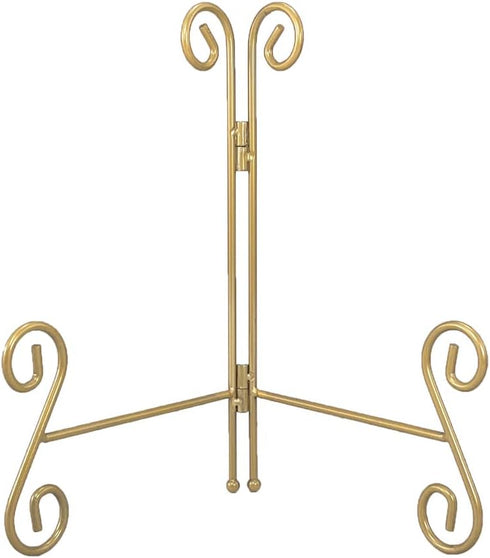 Plate Stand, 6 Inch Small Plate Holder for Display, Gold Iron Plate Easel for Photos, Picture Frames, Cookbooks, Card and Decorative Plates(1PACK)...