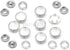 CRAFTMEMORE 20 Sets 10.5MM Transparent Pearl Snaps Fasteners Pearl-Like Button for Western Shirt Clothes Popper Studs (Transparent)...