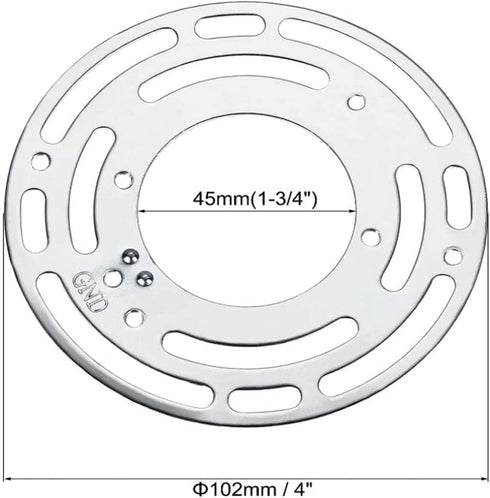 4Inches universal light fixture mounting bracket, 8 Sets 4" Circle Mounting Bracket for Mount Wall Light, Chandelier...