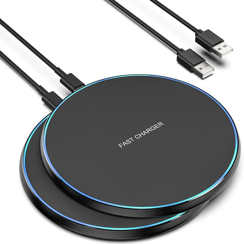 Wireless Charger Compatible with iPhone 15 14 13 12 11 Pro Max/Mini/Plus/XR/X/8, 15W Max Fast Wireless Charging Pad Mat for Samsung Galaxy S23/S22...