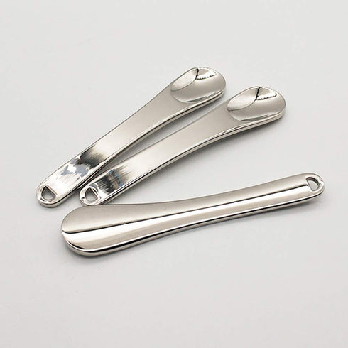 2Pcs Mini Metal Cosmetic Spatulas Facial Cream Mask Spoon Stick Mixing Spatulas Makeup Scoop for Mixing and Sampling Makeup Cosmetic Beauty Tools,...