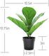 Artificial Fiddle Leaf Fig, Realistic Fake Plants with Pots for Home and Office Decoration...