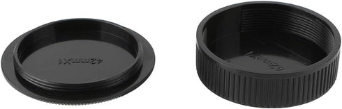 2 Pack Rear Lens Cap and Camera Body Cap Cover Kit for M42 Screw Mount SLR Film Camera and Lens...