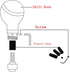 Automatic Shift Knob Adapter Dice Steering Wheel Knob Hurst Shifter Knob with 3 Adapter Fit Car Truck SUV Red...