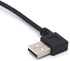 Left Angled USB Splitter Cable 90 Deg USB 2.0 A Male to Dual Female Data Charging Syncing Aadapter Cord (Support All Devices) (Left)...