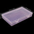 Goodma 4 Pieces Rectangular Plastic Boxes Empty Storage Organizer Containers with Hinged Lids for Small Items and Other Craft Projects (Pink, 7.1 ...