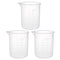 uxcell Measuring Cup 150ml PP Plastic Graduated Beaker Transparent for Lab Kitchen liquids 3pcs...