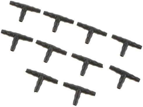 10PCS Micro Drip Irrigation System Dripper Tee Pipe Barb Hose Watering Garden...