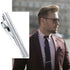 MOZETO Tie Clip 4-pcs Silver Tie Bar Set for Regular Ties Business Style Tie Clips for Men...